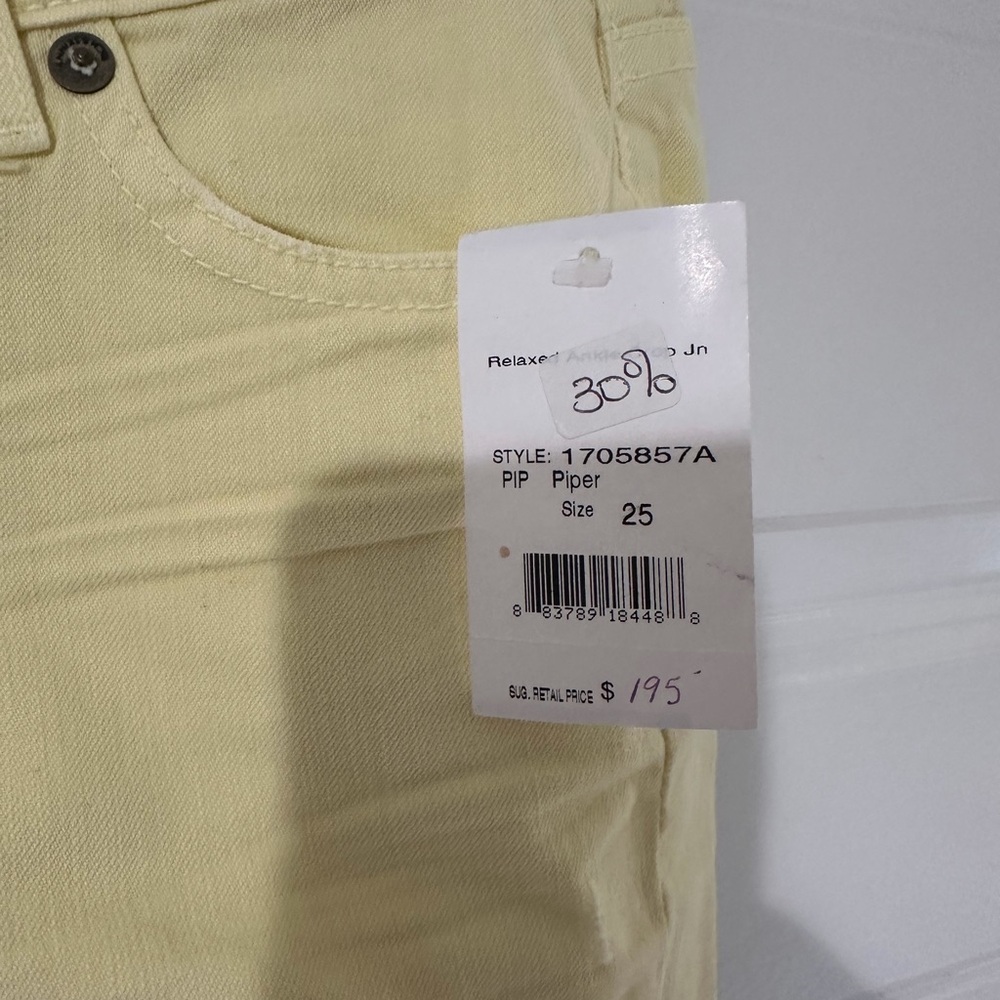 Rich and Skinny Piper Style Yellow Jeans - Size 25